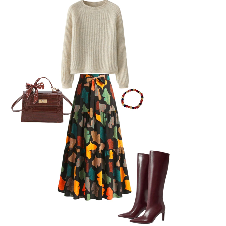 October Outfit Inspiration: Styling a Colourful Glass Beaded Bracelet